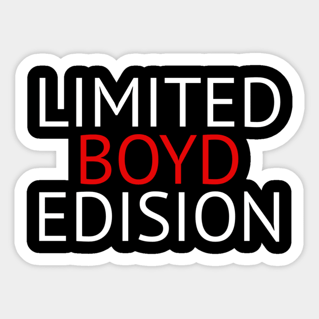 Boyd Sticker by Rizstor